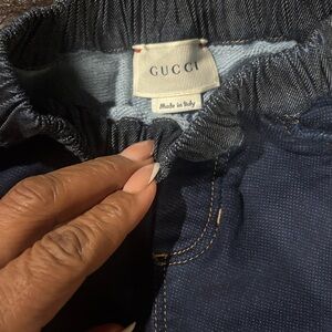 Gucci Dark Blue Denim Trousers